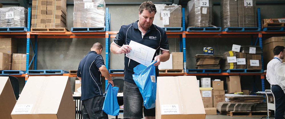 ECSA STAFF PACKING KITS TO BE DELIVERED
TO POLLING BOOTHS.